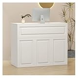 Moderner Büro-Empfangs-Schreibtisch mit abschließbaren Schubladen,...