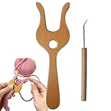 Holz Strickgabel – Strapazierfähiges Häkelwerkzeug Für Anfänger,...