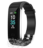 LEBEXY Fitness Armband Wasserdicht IP68 | Fitness Tracker Uhr | Smartwatch...