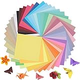 Kyteazr Origami-Papier 50 Farben 100 Blätter 15x15 cm - Doppelseitiges...