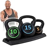 Miweba Sports Kettlebell Hanteln Set | Kugelhantel Set - Hantelset 5 | 10 |...