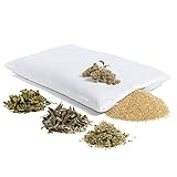 HIMMELGRÜN® Kräuterkissen - Bio Hirseschalen Kissen - Dufte...