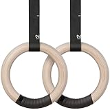 Turnringe Holz Ringe Turnen Gymnastikringe 28mm, Olympische Gymnastik Rings...