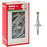 Fischer 25 Stück Schmetterlingsdübel FU mit Schraube 8 x 50 mm für...
