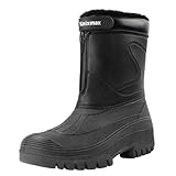 Knixmax Outdoor Winterstiefel Herren Warm Gefütterte Schneestiefel...