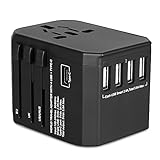 Reiseadapter Reisestecker Weltweit 224+ Ländern 5.6A Fast Charge Universal...