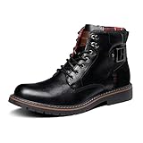 Bruno Marc Herren Motorrad Stiefel Schnürstiefel Boots Klassische Chukka...