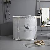 Schwänlein®Faltbare Eisbade, 70x65cm tragbar für Kryotherapie und...