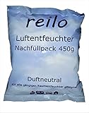 reilo 12x 450g Luftentfeuchter Granulat (Calciumchlorid) im Vliesbeutel -...