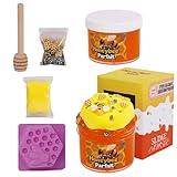 Bee Butter Slime Set, DIY Fluffy Cloud Slime Kit, Clear Slime, Fluffy...