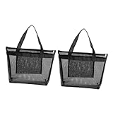 MOBUTOFU 2St Mesh-Aufbewahrungstasche große Strandtasche...