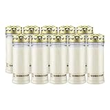 Kompositionsöllicht Memoriam Nr. 633 mit Deckel (20 Stück) - weiß oder...