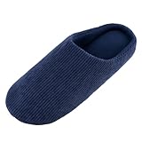 Knixmax Herren Hausschuhe Memory Foam Winter Warme Pantoffeln Bequeme...