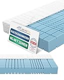 AM Qualitätsmatratzen Premium 7 Zonen Kaltschaummatratze 90x200 H4 - Made...