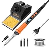 Lötkolben Set, 100W Hochleistungs-Lötkolben, Schnellaufheizung, Digitale...