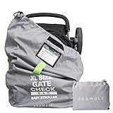 Bramble - XL Gate Check Transporttasche für Kinderwagen & Kindersitz 600D...