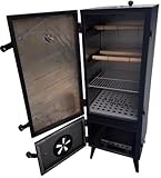 Stahl Räucherkammer 112x45x43 cm Räucherschrank Räucherofen mobil...