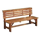 Generisch Robuste Gartenbank aus Massivholz – Allwetter-Sitzgelegenheit...