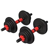 GORILLA SPORTS® Hantelset - 15kg, 20kg, 25kg, 30kg Gewichte, 2er Set,...