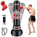QAMIC Schwerer Boxsack Stehend Erwachsene, 180cm Standboxsack Erwachsenen...