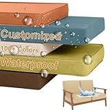 Wasserdichte Outdoor Bankauflage Premium Gartenkissen für Terrassenmöbel...