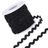 GORGECRAFT 25m Zick Zack Band Rick Rack Trim Ribbon Wave Zackenlitze Nähen...