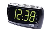 Radiowecker Uhrenradio Uhr Wecker AM/FM Radio Helligkeitsregler mit extra...