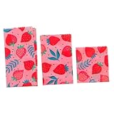 PAMINGONO 3 Teiliges Set Aus Bienenwachspapier Zum Frischhalten,...