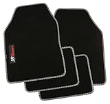 PETEX Carbon Autoteppich Universal 4-teilig schwarz/Silber