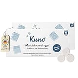 Kuno Maschinenreiniger – 48 Tabs Jahresvorrat – Waschmaschinenreiniger...