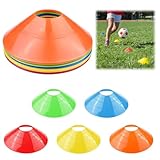 Miayical Fussball Hütchen Set, 15 Stück Runde Markierungshütchen,...