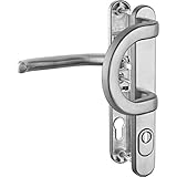 Schmalrahmen- Garnituren Haustür Edelstahl mit Zylinderabdeckung...