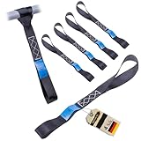 INTAKO Zurrschlaufen Motorrad 800kg 25mm x 30cm (4 Stück) - Spanngurt,...