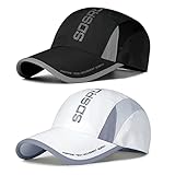 AYPOW 2 Pack Unisex Schnell Trocknend Baseball Cap Baseballkappe, Modisches...