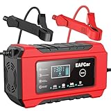 EAFCar 6A Autobatterie Ladegerät,12V Blei-Säure-Batterien Smart...