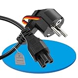 sonero Stromkabel 3 Polig, 2,0m, Schutzkontakt Stecker Netzstecker auf C5...