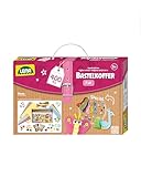 Lena 42714 Bastelkoffer Teile, Material zum Basteln mit Buntem Papier,...