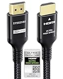 Etseinri 10K 8K HDMI 2.1 Kabel 1M, Zertifiziertes 48Gbps Ultra High Speed...