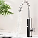 HOMELODY Elektrischer Wasserhahn mit Durchlauferhitzer 230V, Wasserhahn...