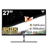 KTC 5K Monitor 27 Zoll | Dual-Modus 5K (5120x2880) @60Hz / 2K@160Hz...