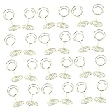 NAMOARLY Tischkartenhalter Runde Goldene Platzkartenhalter Für Hochzeiten...