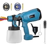Elektrisches Farbsprühsystem, 700W Lackierpistole mit 1000ML Behälter,...