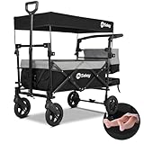 Sekey Faltbarer Bollerwagen Kinder mit 150KG Tragkraft, Handwagen Klappbar...