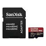 SanDisk Extreme PRO microSDHC UHS-I Speicherkarte 32 GB + Adapter &...