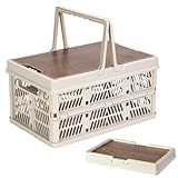 Camping-Aufbewahrungsbehälter, faltbare Allzweckkisten, 30 x 20 x 16 cm...