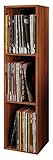 VCM Holz Schallplatten Regal | Stand Regal mit 3 Fächer für 100...