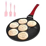 26cm Pancake Pfanne Antihaft: Sieben Löcher Crepe Pfanne Crepes Maker mit...