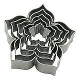 BekkiB - 5er-Set Ausstecher 'Blume'- 5 Größen - Spülmaschinengeeignete...
