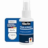 Klarfix Hände- & Flächendesinfektionsmittel nach WHO-Rezeptur für Hand,...