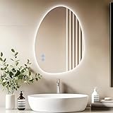 AllRight Spiegel Mit Beleuchtung Asymmetrischer LED Badspiegel mit...